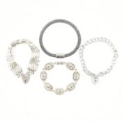 COLLECTION OF ASSORTED SILVER BRACELETS