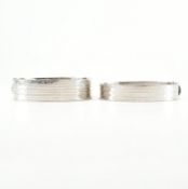 TWO HALLMARKED SILVER BANGLE BRACELETS