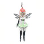 THOMAS SABO 925 SILVER & ENAMEL FAIRY CHARM