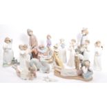 A LARGE COLLECTION OF SPANISH NAO BY LLADRO CHINA FIGURINES