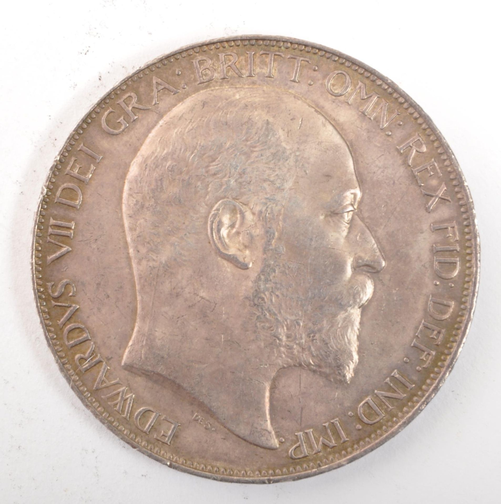 UNITED KINGDOM EDWARD VII 1902 SILVER FULL CROWN COIN - Image 2 of 2