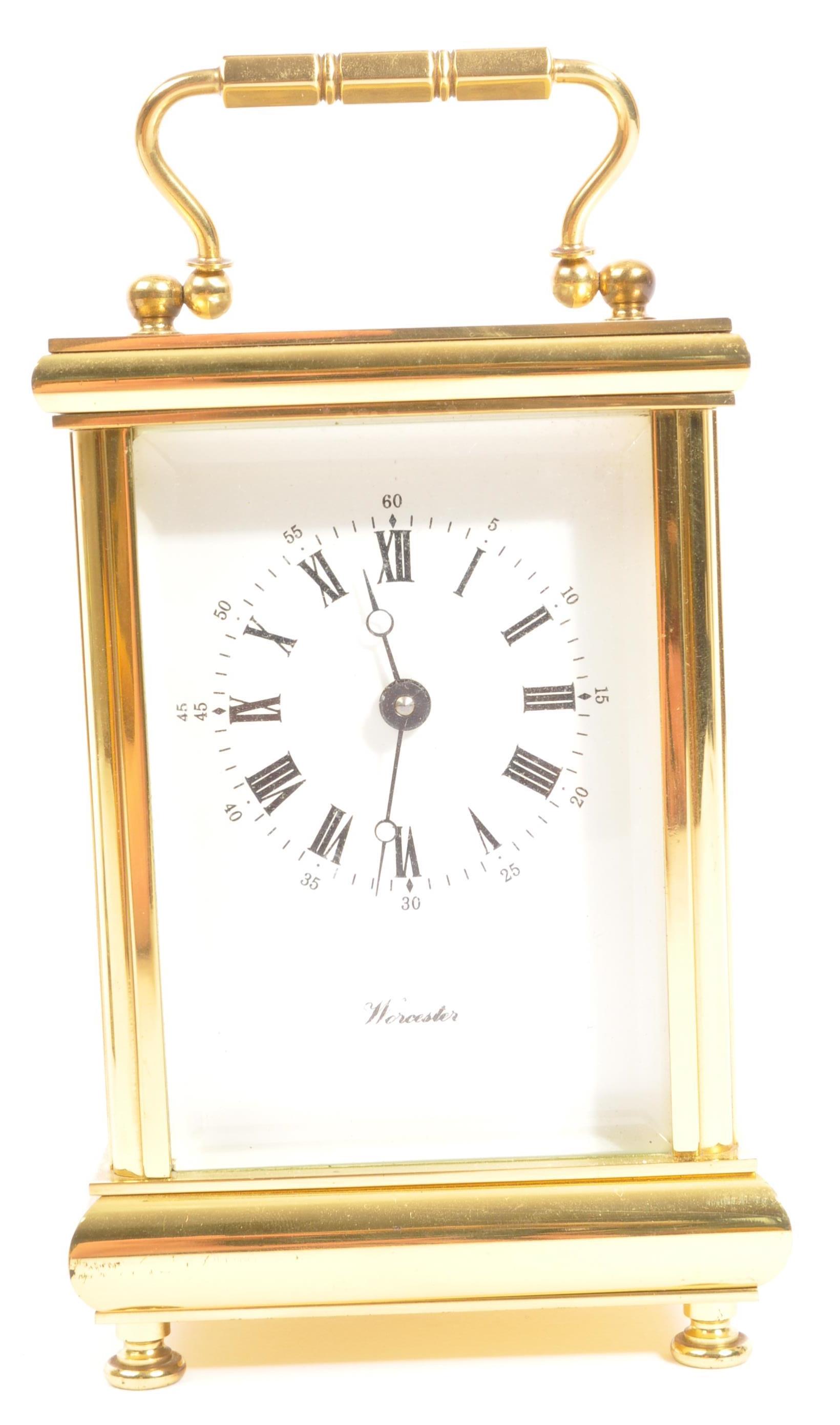 TWO EARLY 20TH CENTURY BRASS CARRIAGE CLOCK - Image 2 of 7