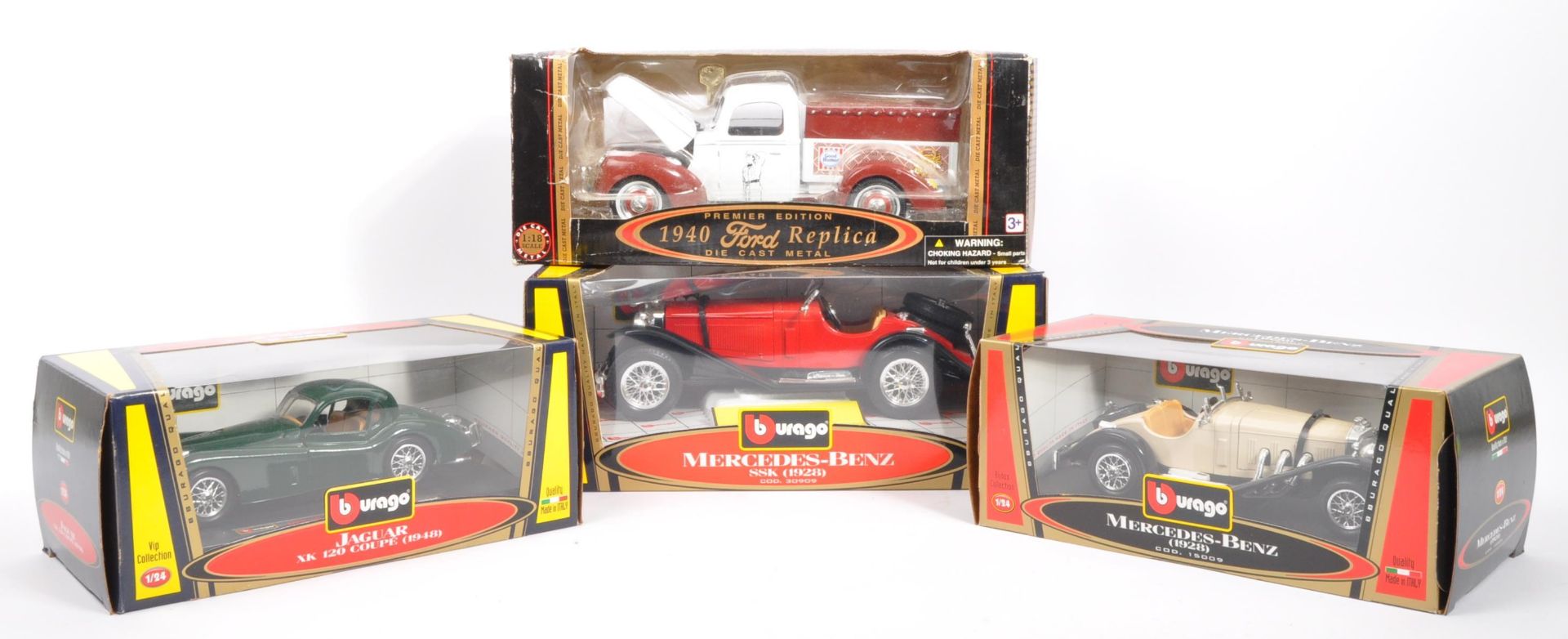 DIECAST - X4 LARGE SCALE DIECAST MODEL CARS