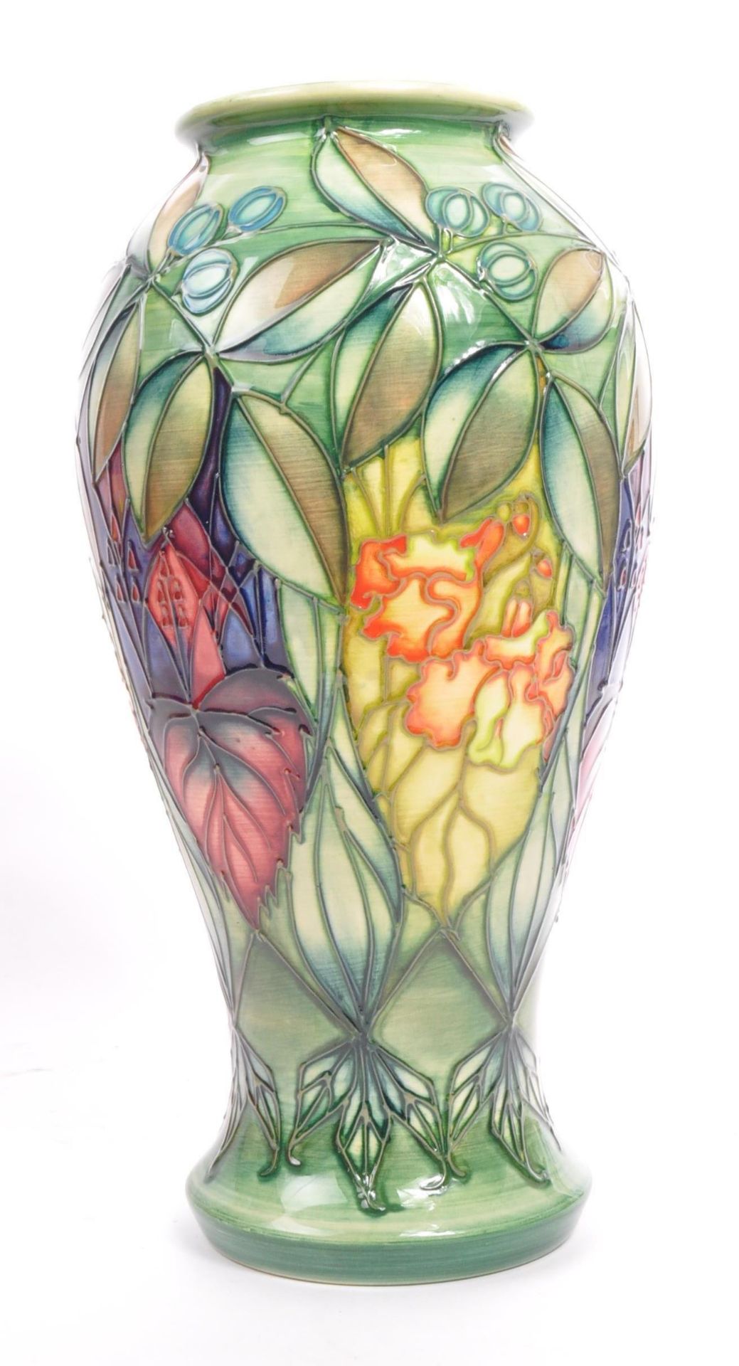 MOORCROFT RAIN FORREST VASE - SALLY TUFFIN