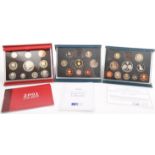 FOUR ROYAL MINT PROOF COIN SETS - 1991 - 1994 - 2001