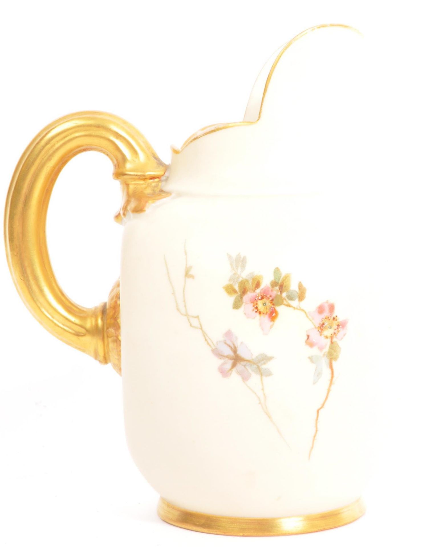 19TH CENTURY ROYAL WORCESTER HAND PAINTED JUG - Image 3 of 7