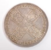 GEORGE II 1746 SILVER HALF CROWN COIN