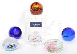 COLLECTION OF CAITHNESS WHITEFRIARS GLASS PAPERWEIGHT