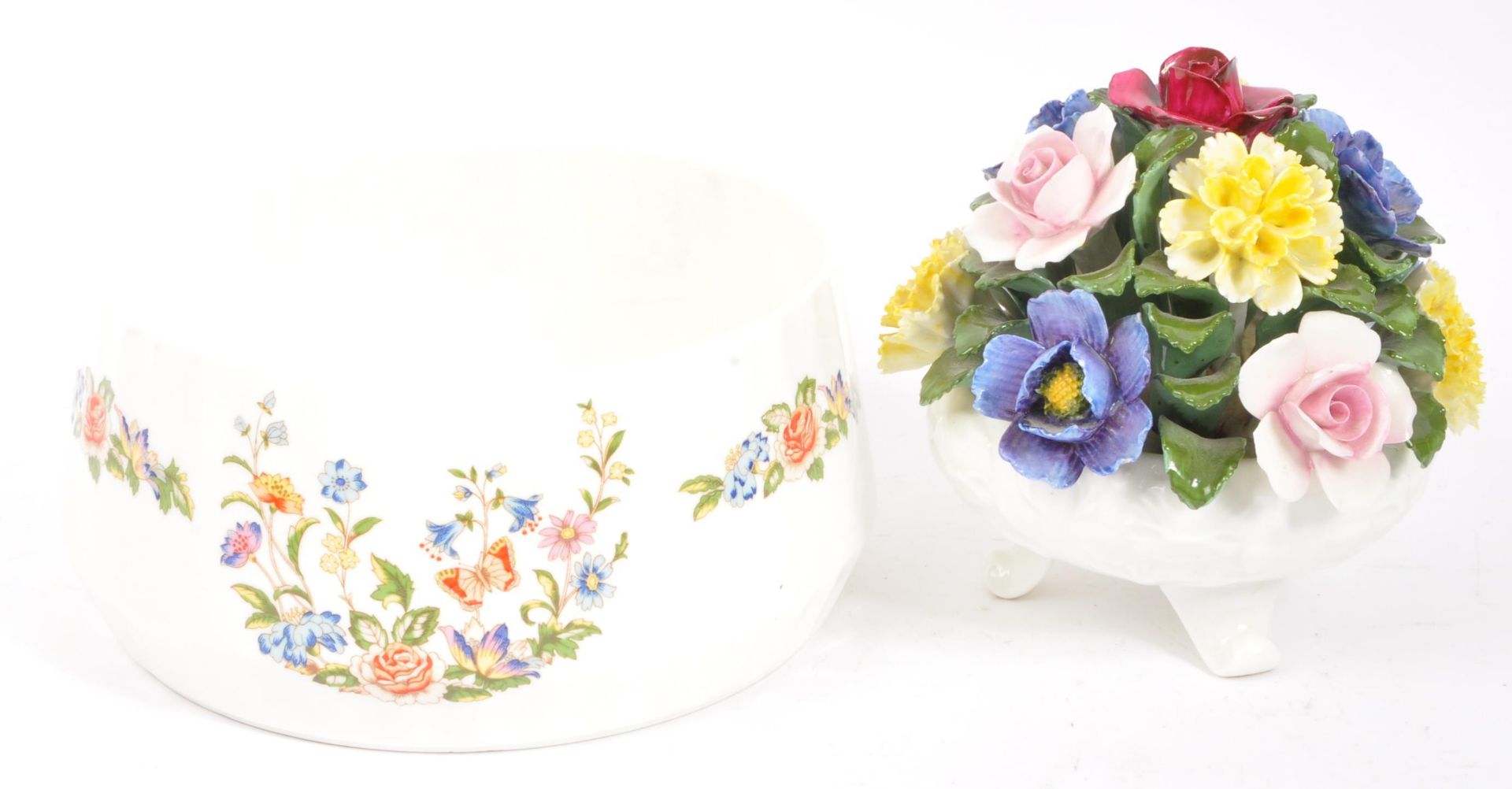 TWO VINTAGE AYNSLEY CERAMIC FINE ENGLISH BONE CHINA BOWLS