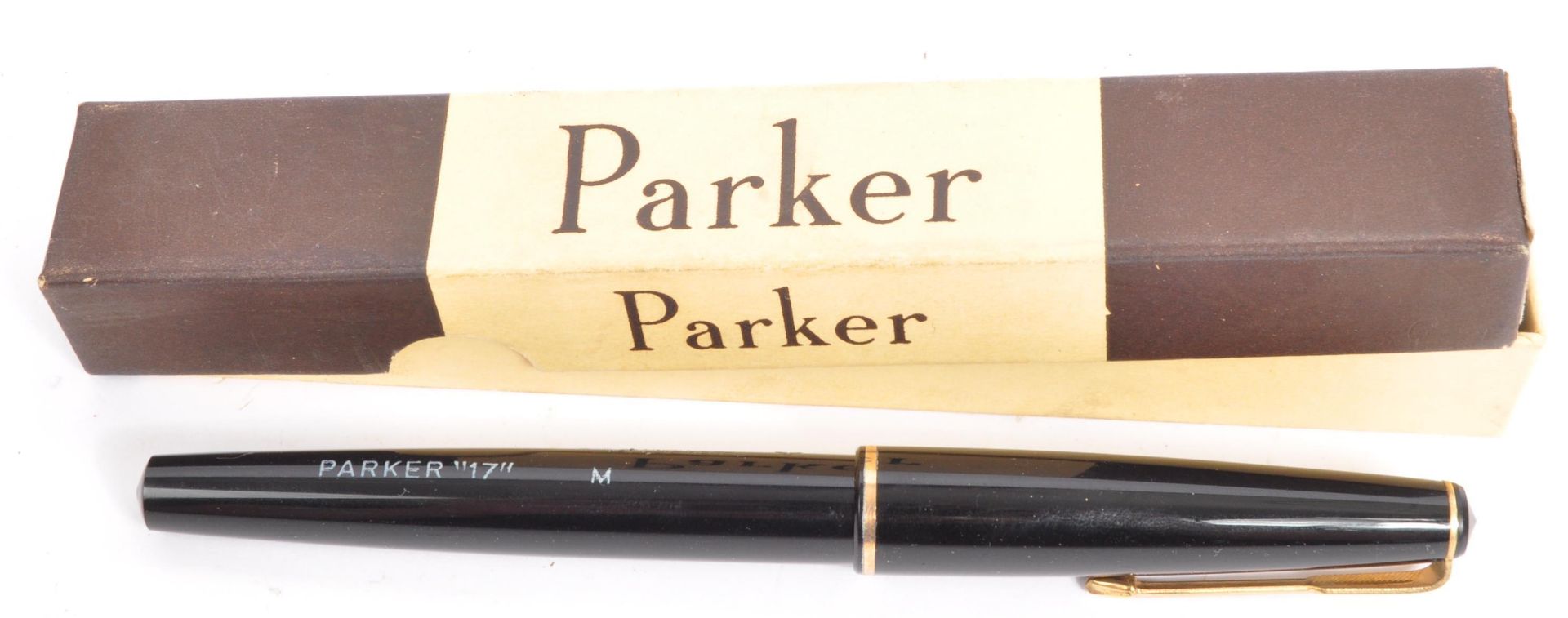 EARLY 20TH CENTURY MARQUETRY INLAID PEN BOX & PARKER PEN - Image 2 of 5