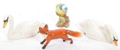 A COLLECTION OF 20TH CENTURY BESWICK BONE CHINA FIGURINES