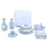 COLLECTION OF VINTAGE 20TH CENTURY WEDGWOOD JASPERWARE ITEMS