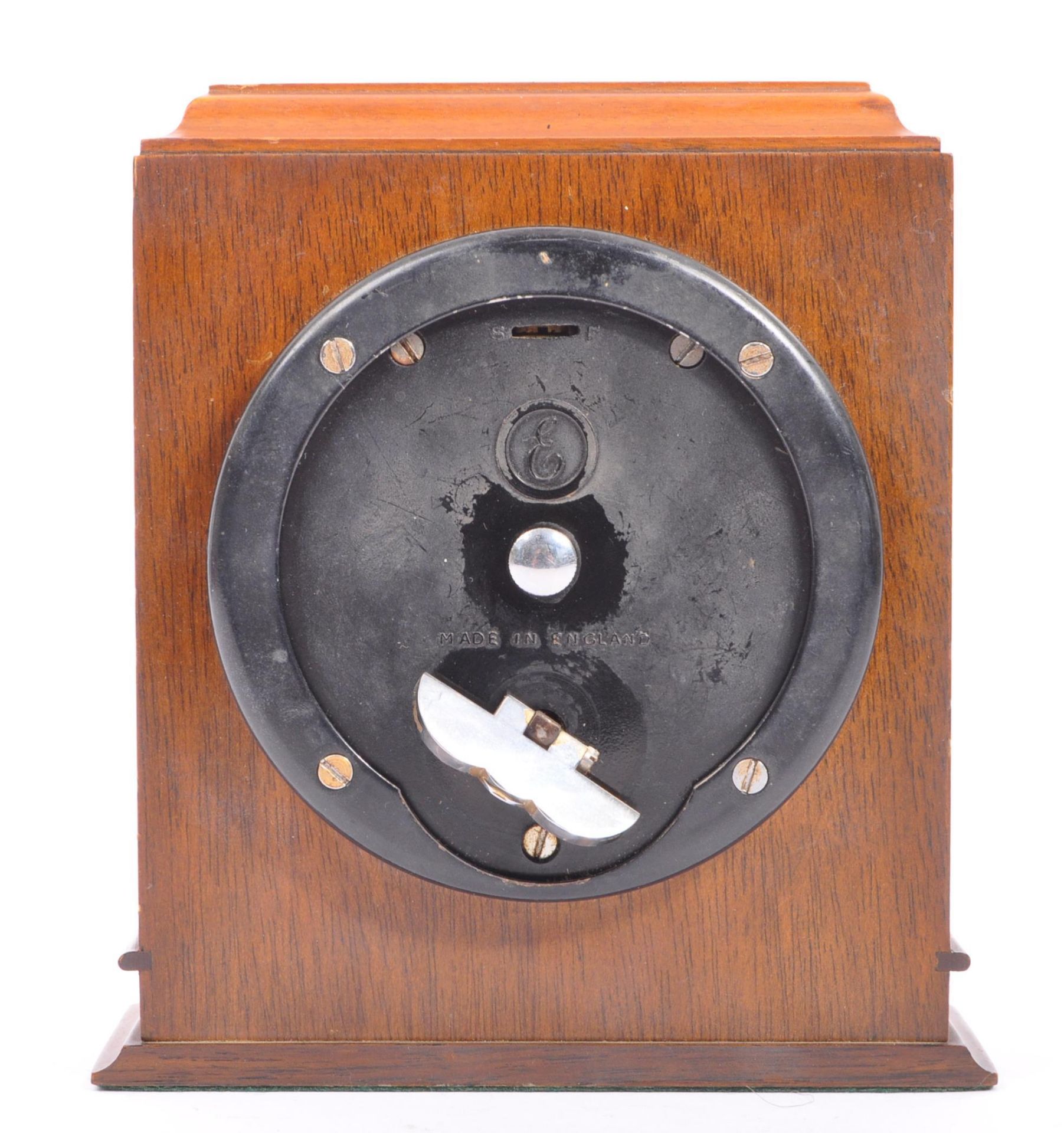 20TH CENTURY ELLIOTT OAK CASED MANTEL CLOCK - Image 3 of 5