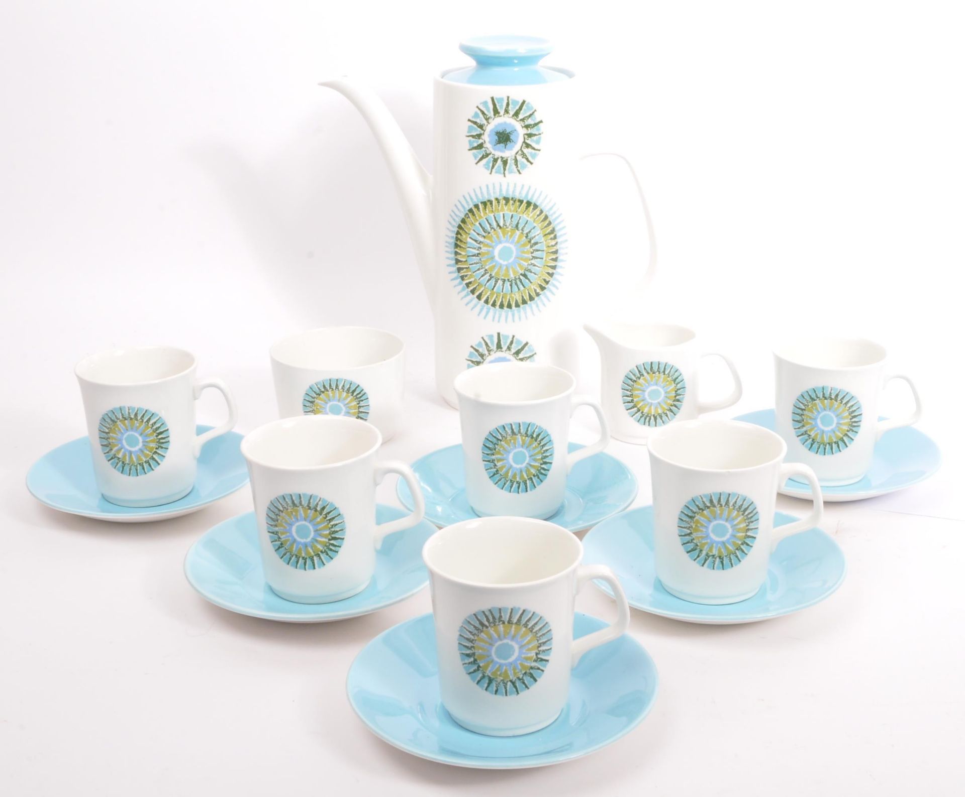 A VINTAGE RETRO 20TH CENTURY COFFEE SET BY J & G MEAKIN