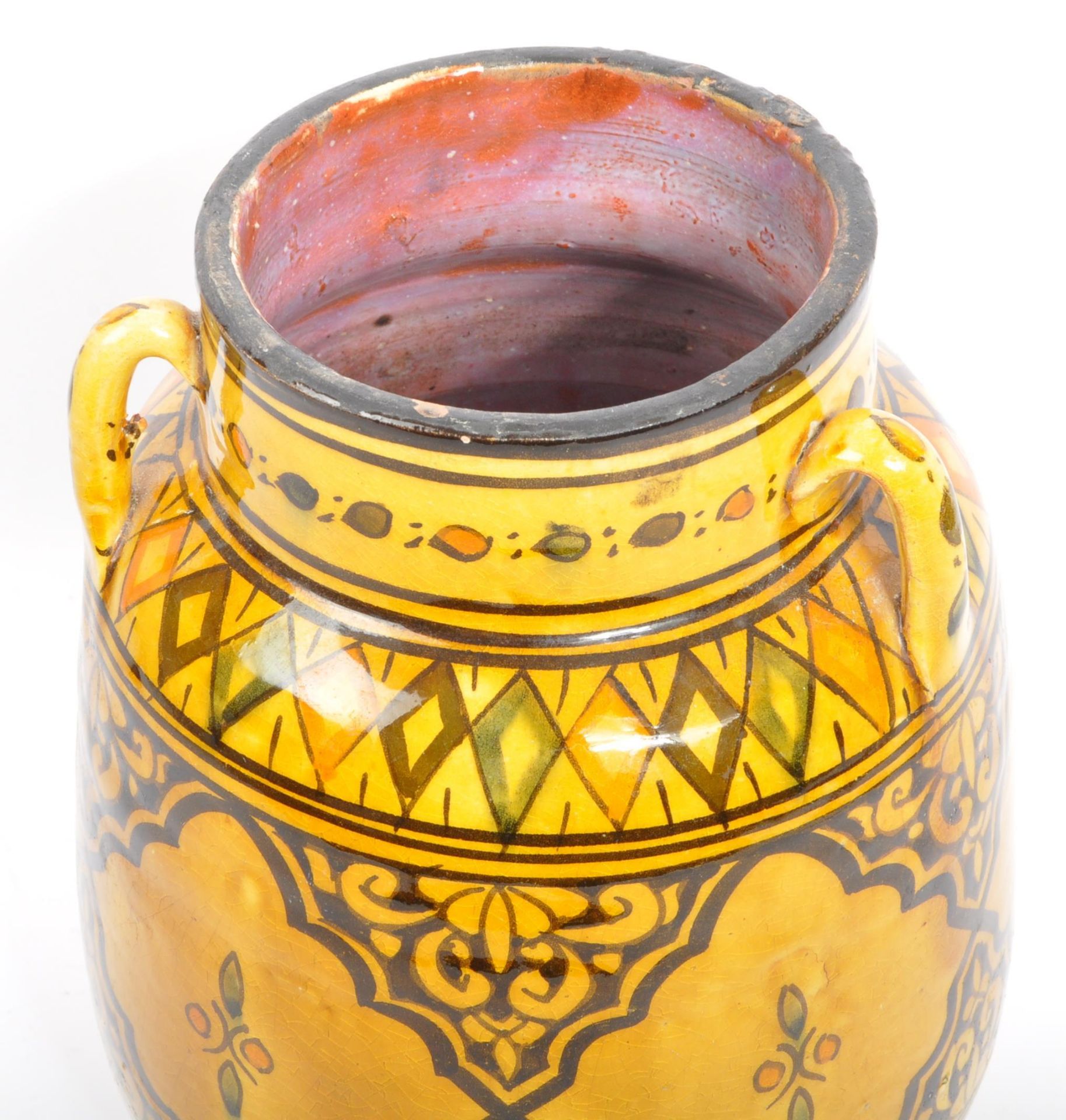 20TH CENTURY MOROCCAN HAND PAINTED VASE - Bild 4 aus 5