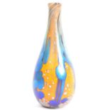 A CONTEMPORARY STUDIO ART GLASS BUD VASE BY SIDDY LANGLEY