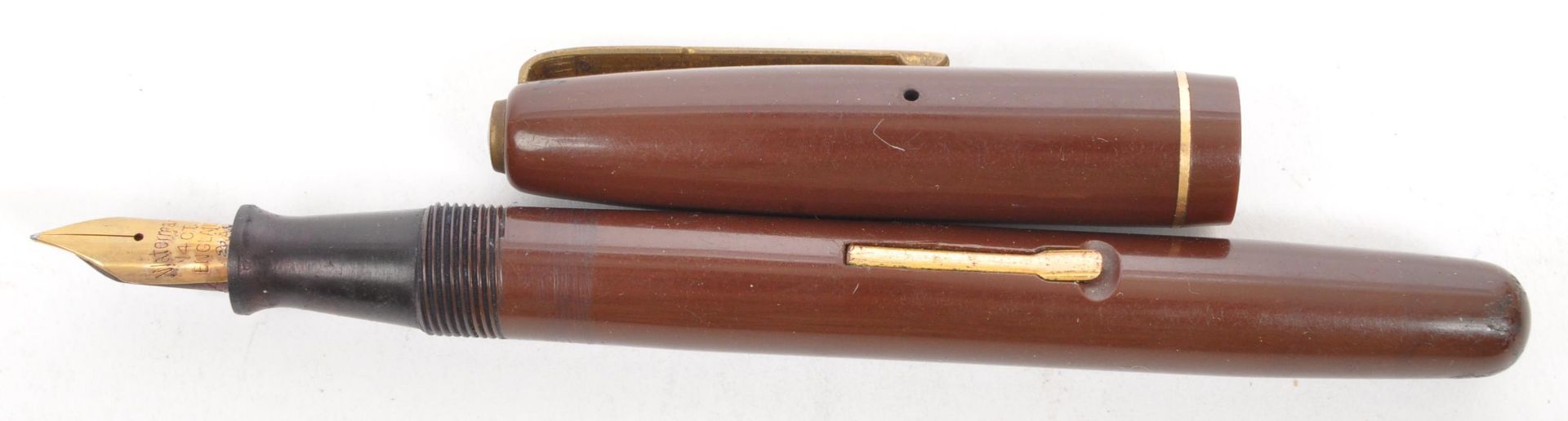 THREE VINTAGE FOUNTAIN PENS BY ONOTO / WATERMANS & WYVERN - Image 6 of 7