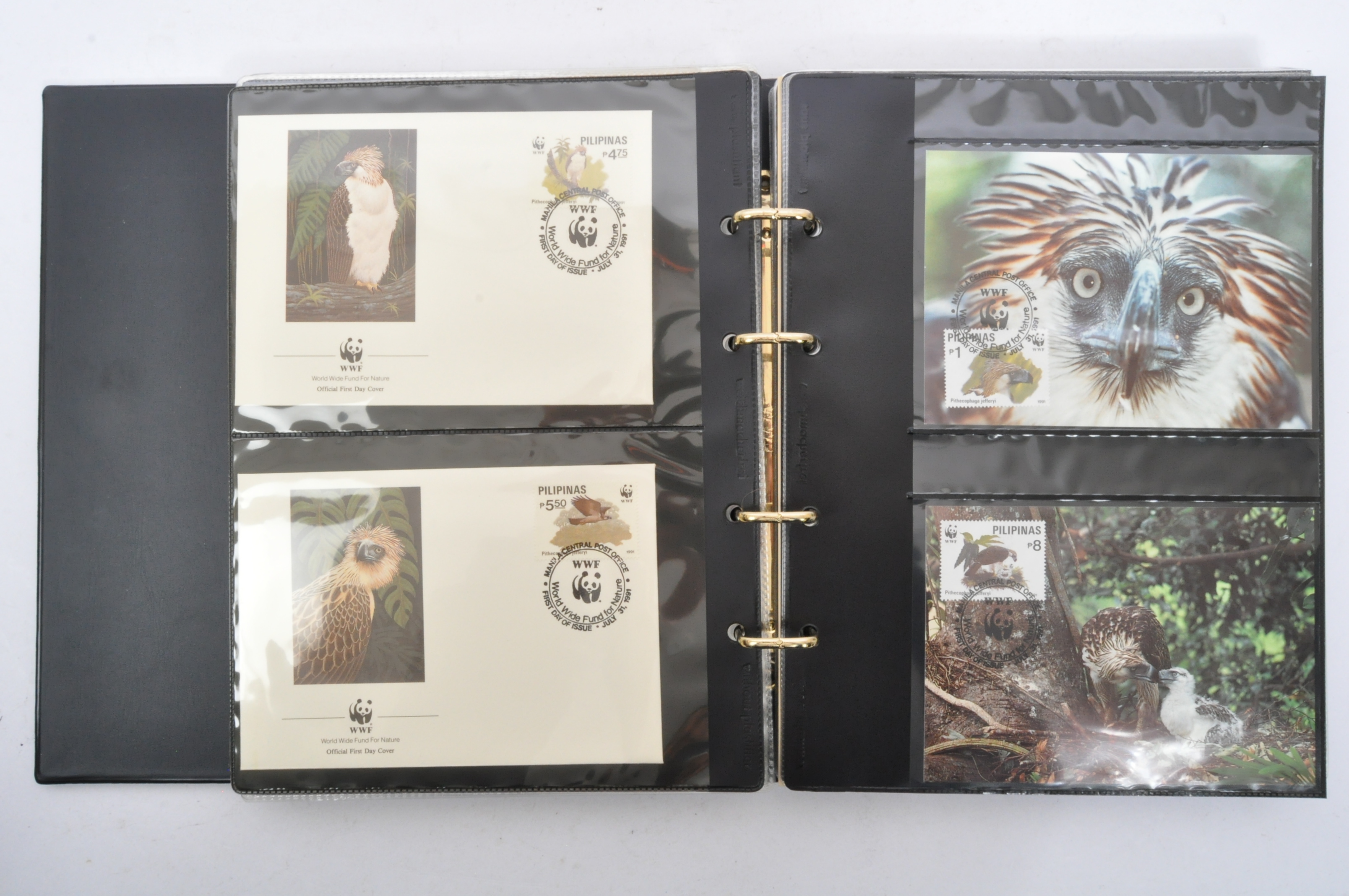 FOUR WWF FIRST DAY COVER STAMP ALBUMS - Image 2 of 5