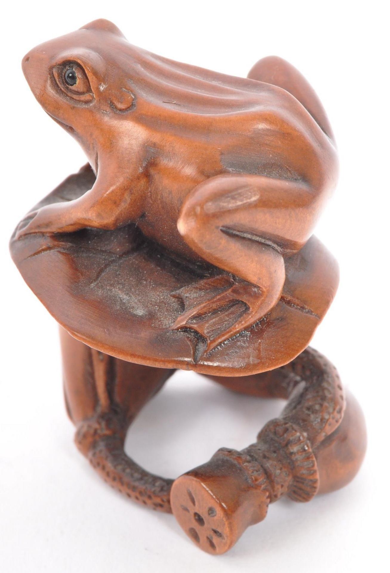 THREE 20TH CENTURY JAPANESE BOXWOOD NETSUKE - Image 5 of 7