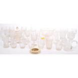 COLLECTION OF EARLY 20TH CENTURY CUT GLASS DRINKING GLASSES
