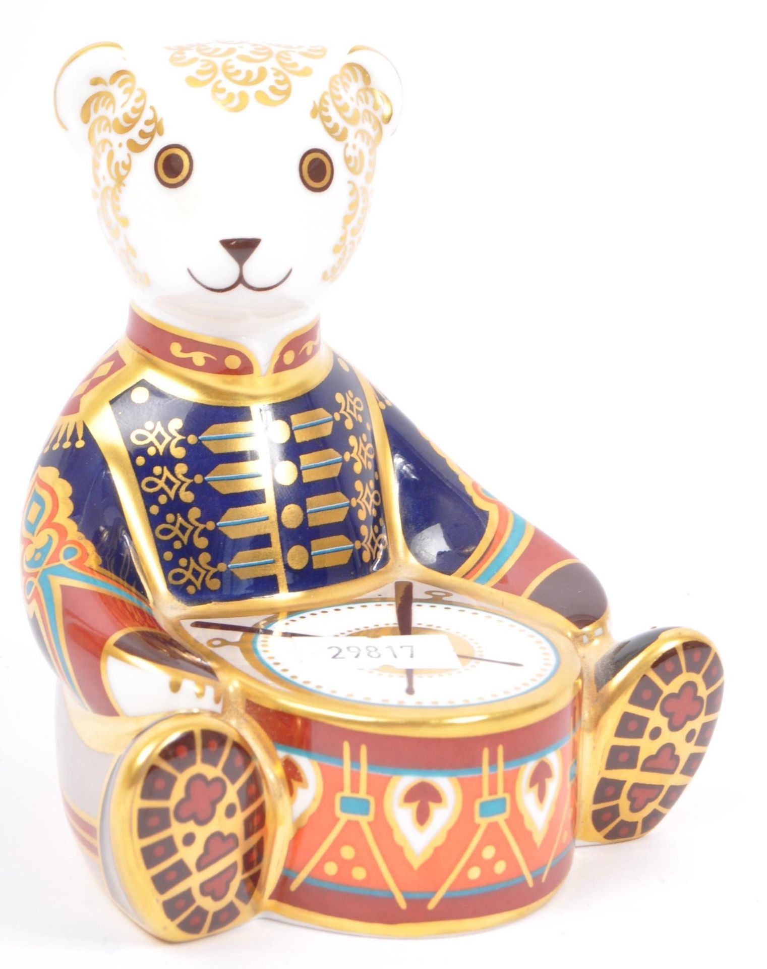 ROYAL CROWN DERBY FINE BONE CHINA DRUMMER BEAR