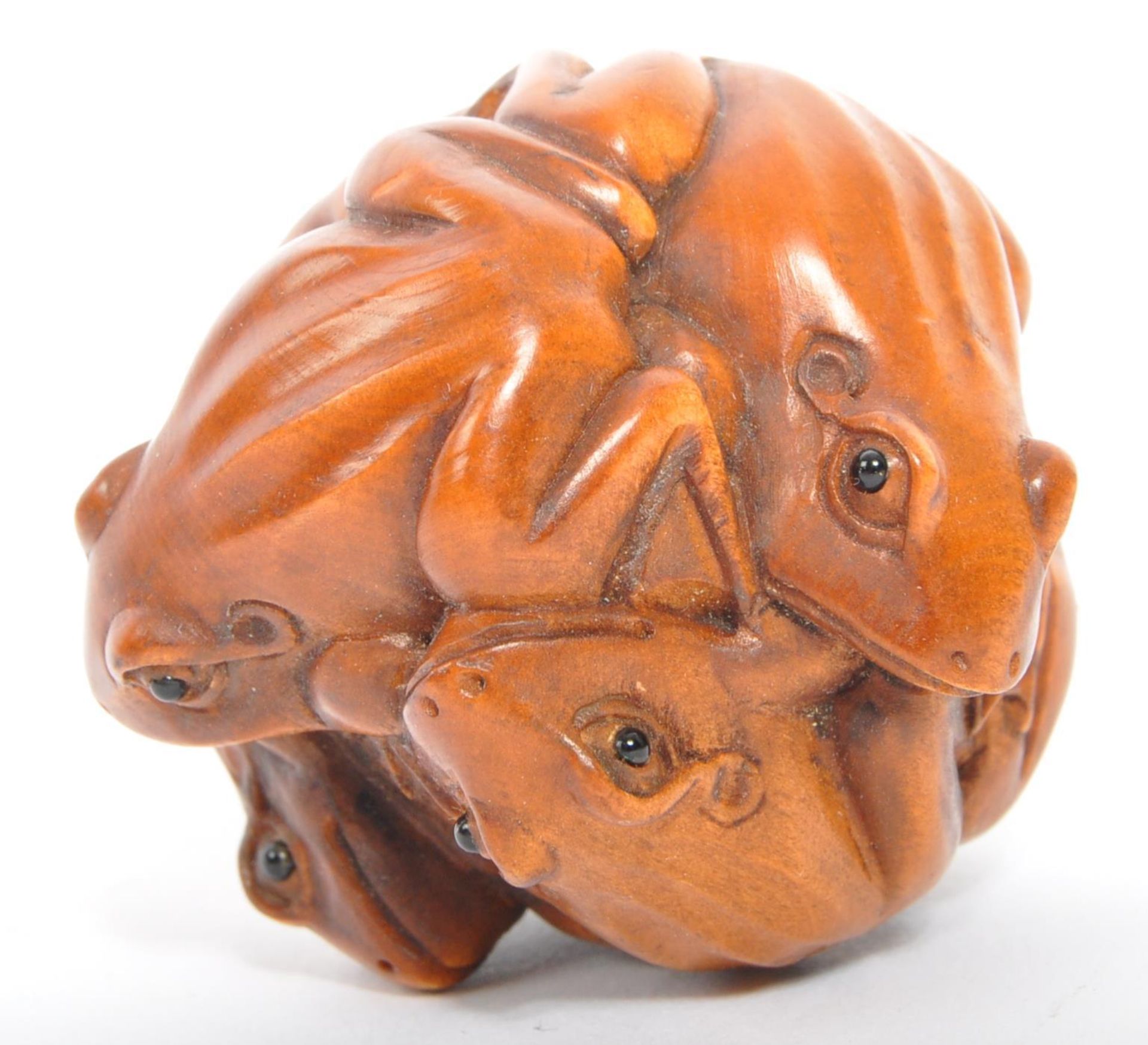 TWO 20TH CENTURY JAPANESE BOXWOOD NETSUKE - Image 7 of 7