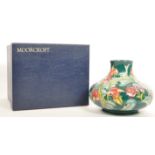 MOORCROFT LEICESTER PATTERN VASE - BOXED