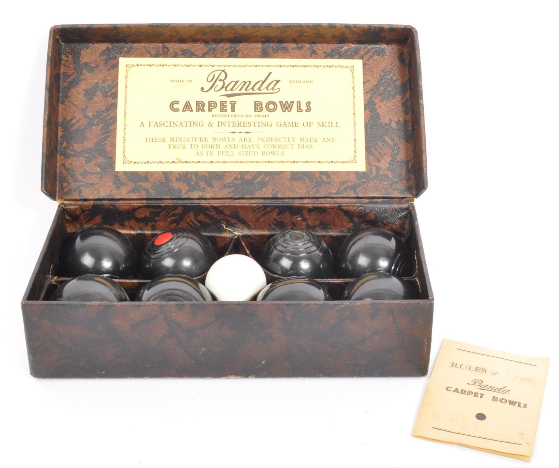 TWO SETS OF VINTAGE RETRO INDOOR CARPET BOWLING BALLS - Bild 4 aus 5