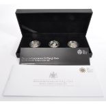 UK SILVER PROOF £1 COIN ANNIVERSARY SET