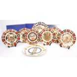 A COLLECTION OF ROYAL CROWN DERBY IMARI PLATES
