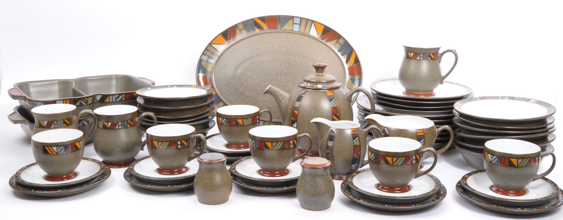 DENBY POTTERY - MARRAKESH PATTERN - CERMAIC DINNER SERVICE