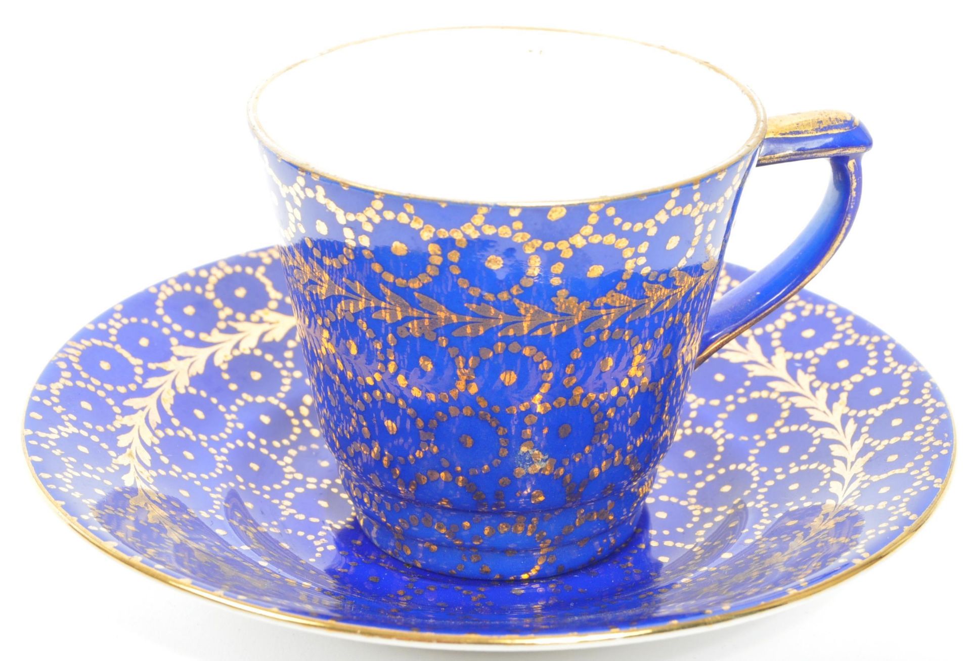 20TH CENTURY CZECH VICTORIA COBALT GILT COFFEE SERVICE - Bild 3 aus 6