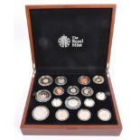 ROYAL MINT PREMIUM PROOF SILVER COIN SET - 2013 - BOXED