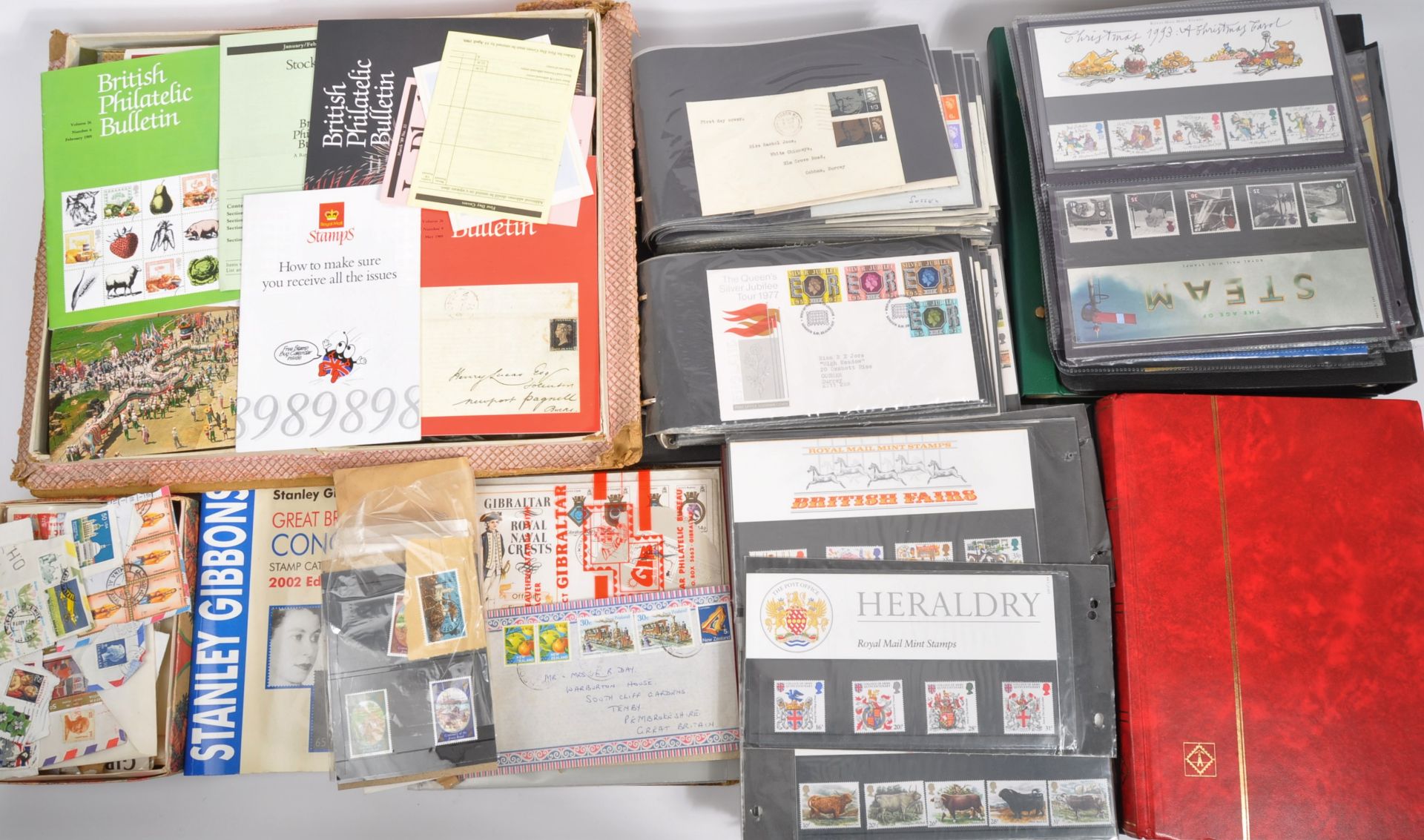 COLLECTION OF MULTIPLE ALBUMS OF FIRST DAY COVERS MINT STAMPS
