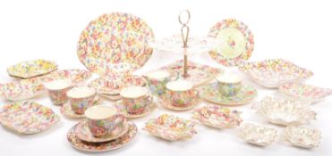 A LARGE COLLECTION OF EARLY 20TH CENTURY CHINTZ CERAMICS