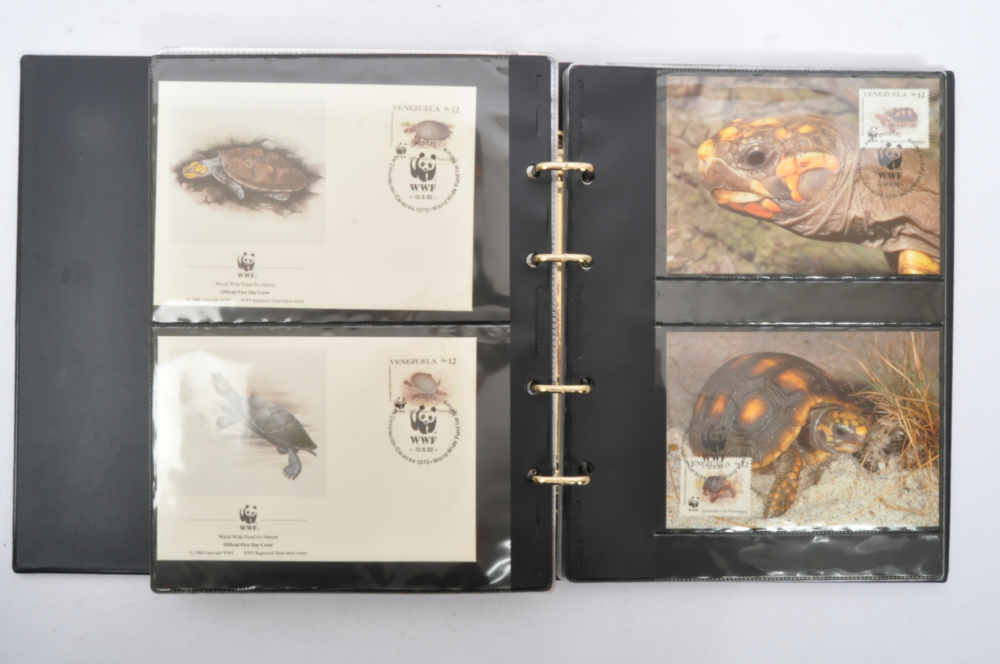 FOUR WWF FIRST DAY COVER STAMP ALBUMS - Image 3 of 5