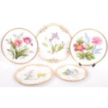 COLLECTION OF VINTAGE SPODE STAFFORD / GARDEN FLOWER PLATES