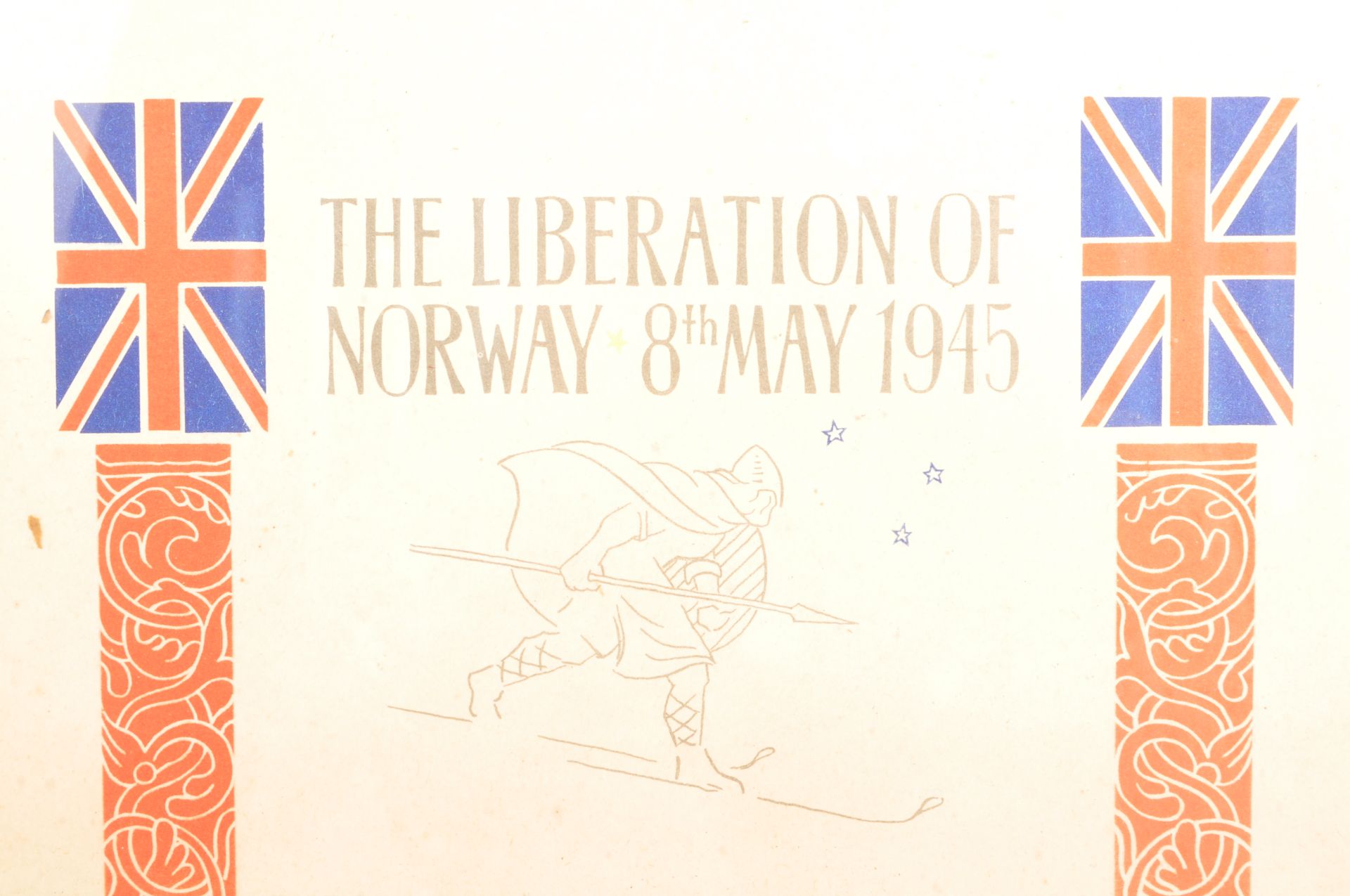 THE LIBERATION OF NORWAY - FRAMED & GLAZED CERTIFICATE - Image 2 of 4