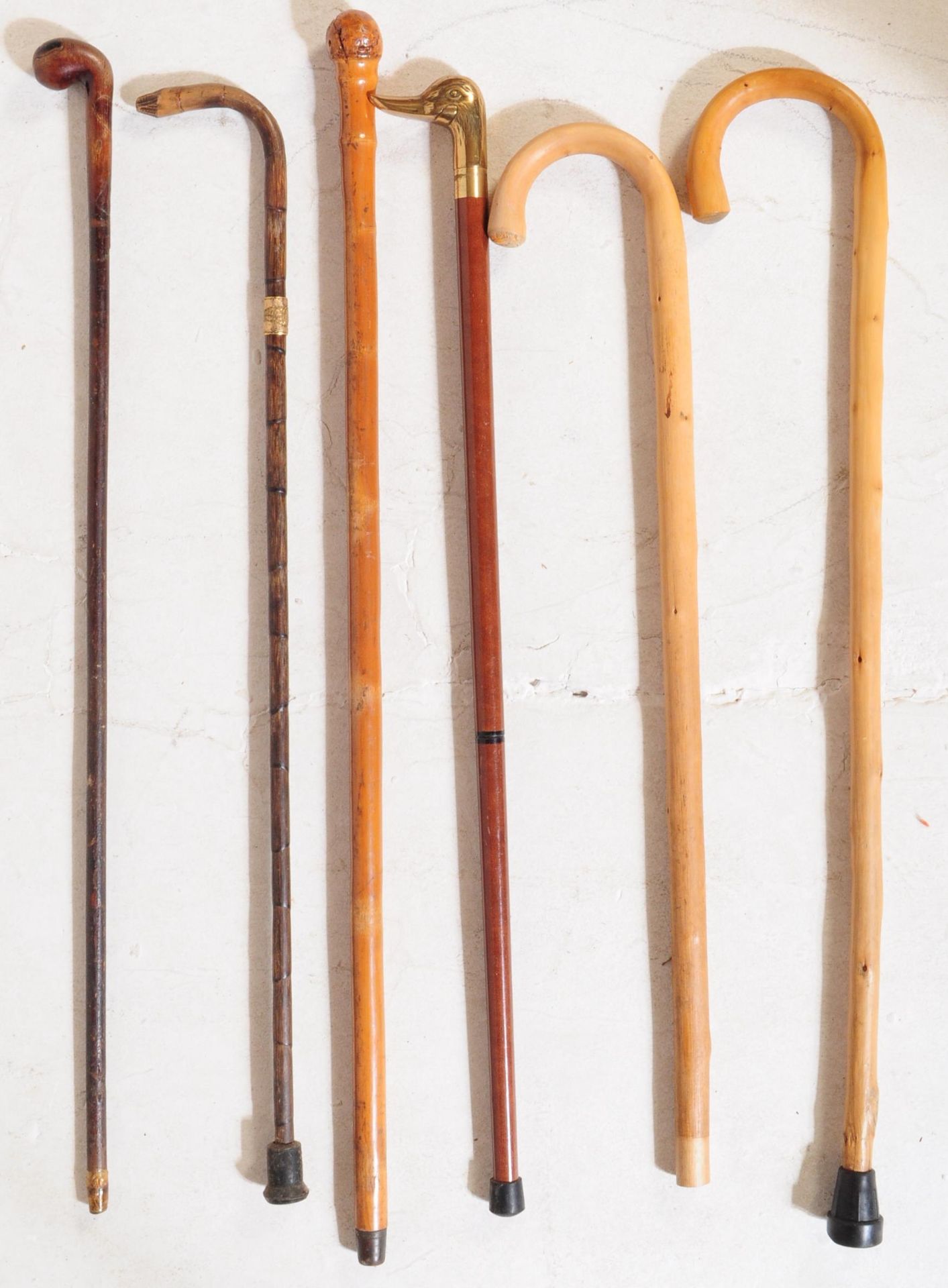 COLLECTION OF VINTAGE CARVED WALKING STICKS WITH STICK STAND - Image 3 of 4
