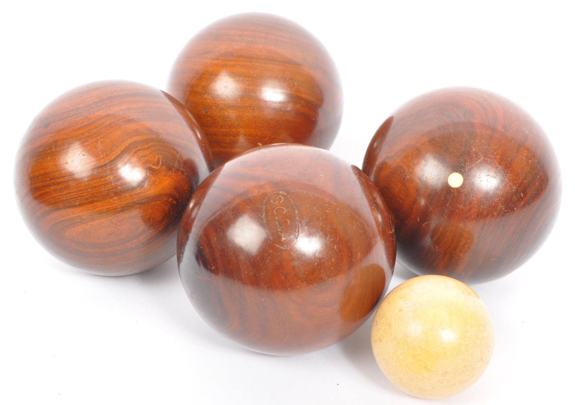 TWO SETS OF VINTAGE RETRO INDOOR CARPET BOWLING BALLS - Image 2 of 5