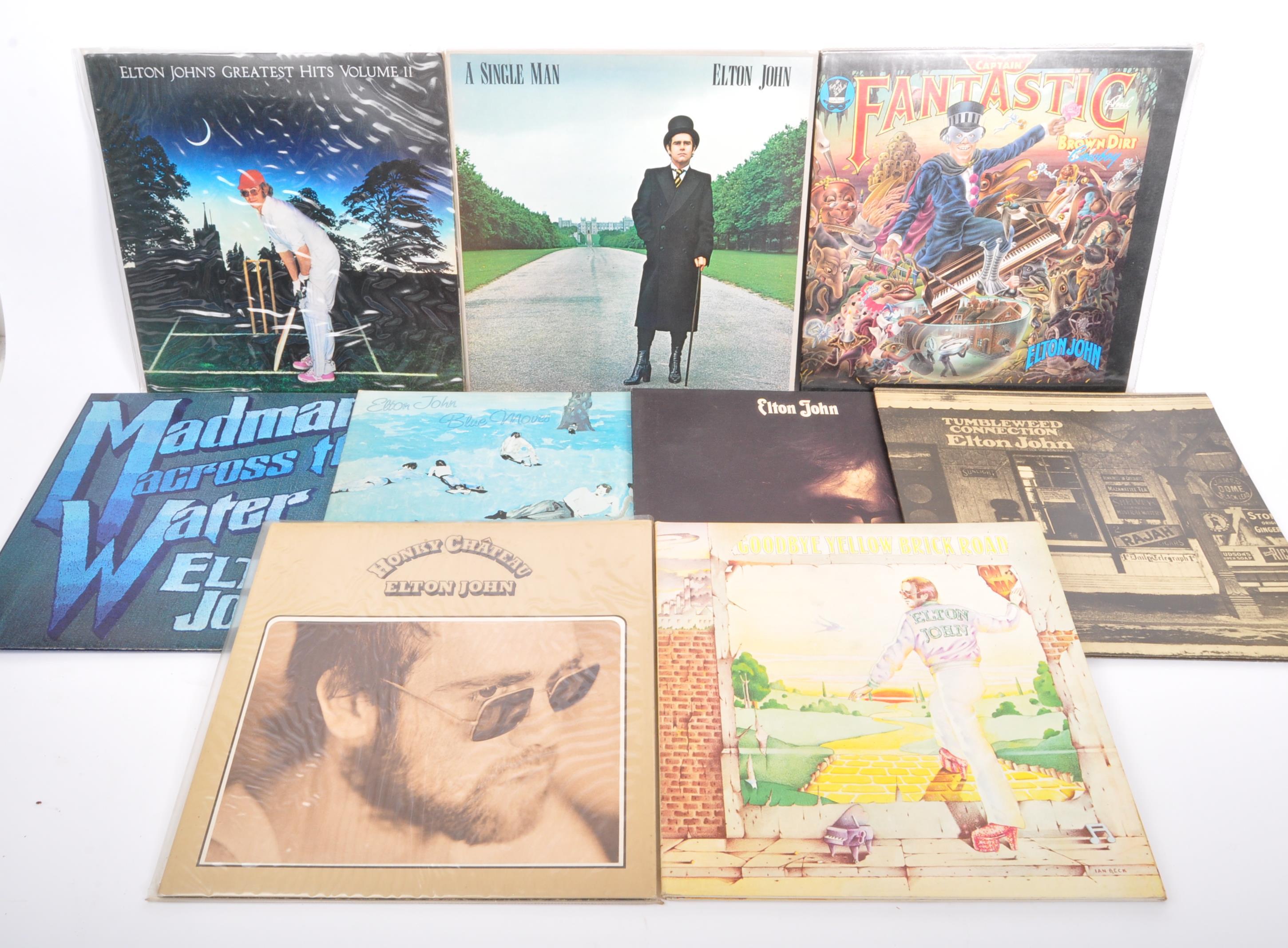 ELTON JOHN - COLLECTION OF VINTAGE LONG PLAY RECORDS