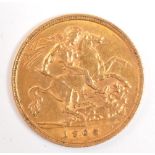 GREAT BRITAIN - KING EDWARD VII GOLD HALF SOVEREIGN COIN