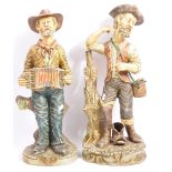 TWO VINTAGE 20TH CENTURY CAPODIMONTE STYLE CERAMIC FIGURES