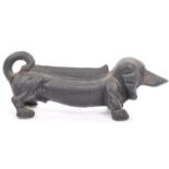 20TH CENTURY CAST IRON DACHSHUND DOG BOOT SCRAPE