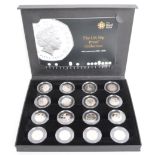 40TH ANNIVERSARY 50P SILVER PROOF COIN COLLECTION