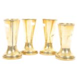 COLLECTION OF FOUR ANTIQUE VICTORIAN BRASS & COPPER GOBLETS