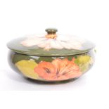 MOORCROFT HIBISCUS PATTERN LIDDED POT