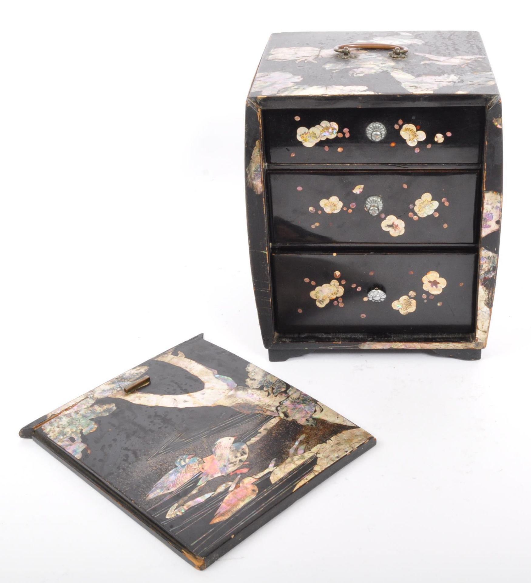 EARLY 20TH CENTURY JAPANESE SHIBAYAMA JEWELLERY BOX - Image 6 of 9