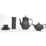 ENGLISH BLACK WEDGWOOD - COLLECTION OF PORCELAIN BASALT CHINA