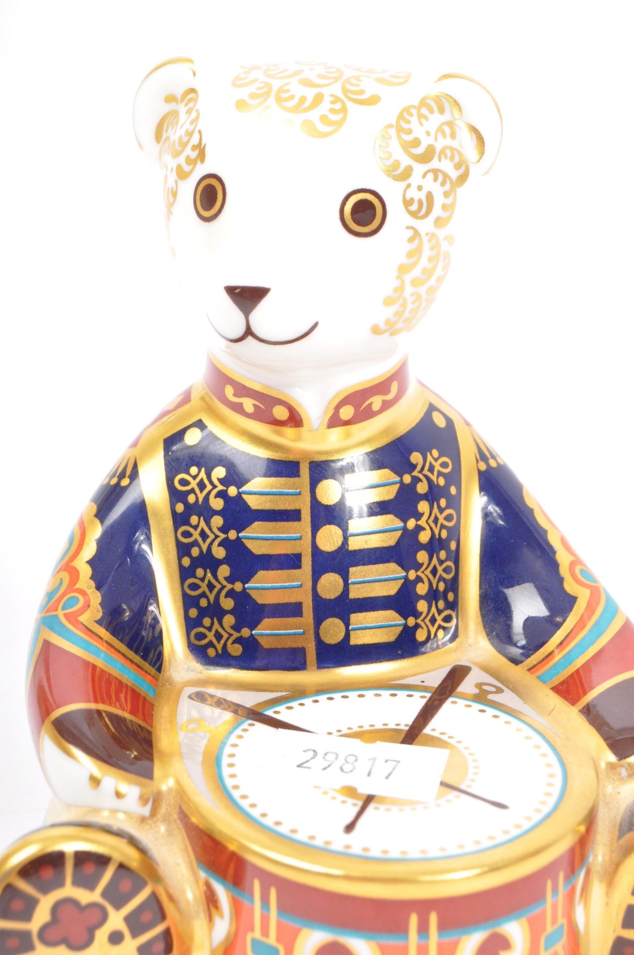 ROYAL CROWN DERBY FINE BONE CHINA DRUMMER BEAR - Bild 5 aus 6